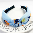 Boho Wide Headband Knot Turban Hair Hoop Wrap For Women Flower,Stripe,Polka Dot