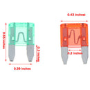 120 Pcs Mini Blade Fuse Assortment Auto Car Motorcycle 2A To 40A FT