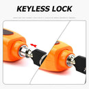 Motorcycle Brake Throttle Grip Scooter Handlebar Anti Theft Locks (Orange)