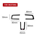 Carbon Fiber Steering Wheel Trim Stickers For