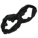 Women Head Cover Sports Lace Band Turban Head Packing Scarf (Black)