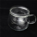 3X 350ml Heat Resistant Glass Round Shaped Tea Cup Flower Teacup w/Infuser JPG