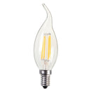 LED Filament Candle Light Bulb For Chandelier Ceiling Light A-Warm White 2W