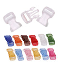 10Pcs Outdoor Mixed Colorful Curved Transparent Dog Collar Umbrella Rope BucBSE