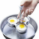Stainless Steel Microwave Egg Poachers Cooker Multi-Function Boiler Steamer X9D8