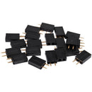 16pcs Straight Single Row 2.54mm Pitch 2 Pins Connector Female Header E9J4