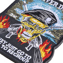 Retro Embroidery Patch Armband Applique Never Die Shoulder Badge f. Hats