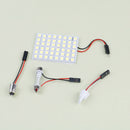 Car interior white 48 SMD 5050 LED light lamp panel T10 festoon Dome BA9S 12V 3C