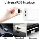 4pcs Mini USB LED Car Ambient Light Auto Interior Lighting Decorative Lamp