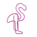 12pcs Cute Flamingo Bookmark Paper Clip Hollow Metal Binder Office Supplie Cy