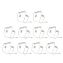 10 Pack Clear Replacement Coil Audio Tube for Two-Way Radio Audio Headset