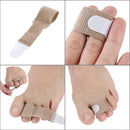 1pc Polyester Velvet Toe Overlapping Separator Hallux Valgus Corrector Tool