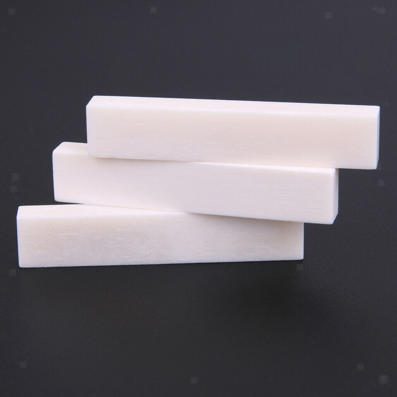 3 Pcs. Bone Saddle Nut Set For Acoustic Guitar Folk / Classical Guitar