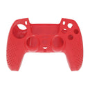 Silicone Controller Protective Case for Sony PS5 Anti-Slip Cover (Red) A
