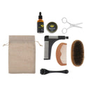 Ultimate Beard Care Conditioner Kit for Men Softens Smoothes Beech Bristle Brush