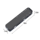 8GB Portable Digital Voice Recorder Dual-Core Noise Reduction MP3/WMA/FLAC/