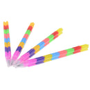 4 pcs/bag Creative rainbow multi-function building block pen pencil 8 knots  Gw