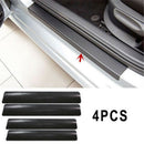 4pc Car Door Sill Scuff Carbon Fiber Stickers Welcome Pedal Protect Accessories3