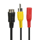 M12 4Pin Aviation Head Male to RCA/DC Female CCTV Camera Adapter Cable (A) A