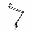 Mic Microphone Suspension Boom Scissor Arm Stand Holder Studio Broadcast New