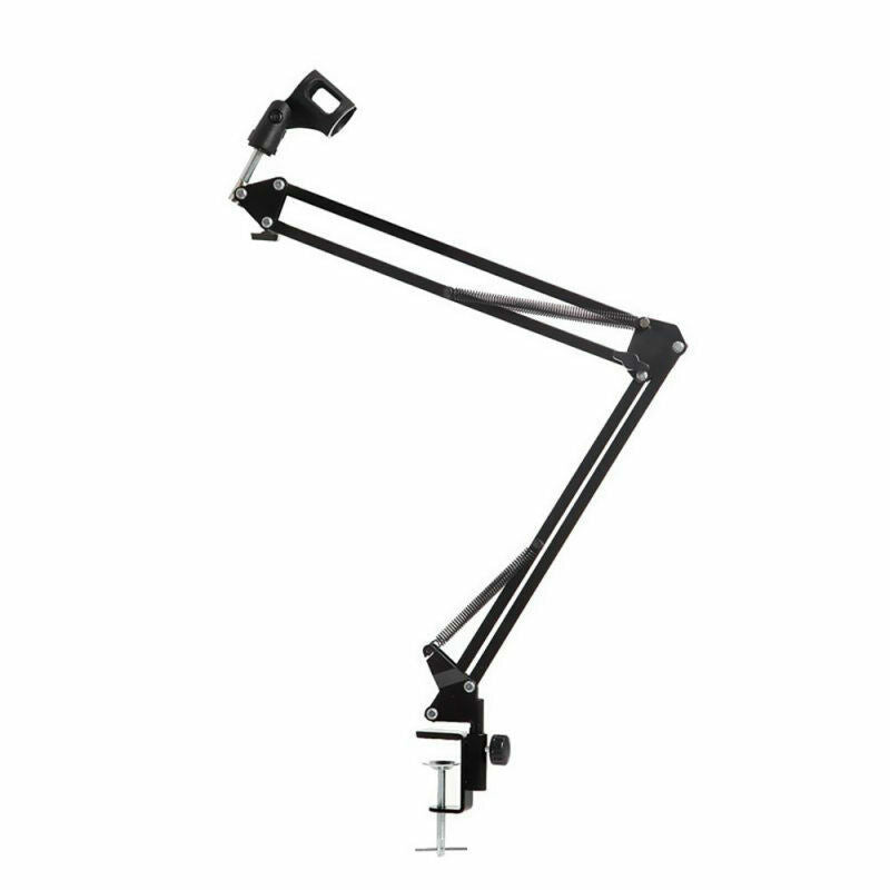 Mic Microphone Suspension Boom Scissor Arm Stand Holder Studio Broadcast New