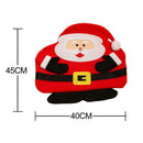 Christmas Theme 2 Layers Santa Claus Pattern Table Mat with Napkin