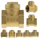 DN15 One Way Swing Check Valve, Female Thread, Brass Material, 1/2 Inch