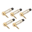 New zinc alloy L-shaped turn 3.5mm stereo headset welding plug Y3F8