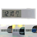 Auto Car 2 in 1 Digital LCD Clock Thermometer with Suction Cup