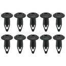 10 Pcs Black Plastic Bumper Fastener Door Panel Trim Retainer Clips for Ford