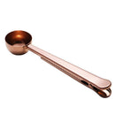 Tea Coffee Measuring Cup Scoop with Portable Bag Clip Kitchen Supplies(D) A
