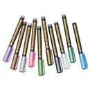 10pcs Color Metal Pen Paint Highlight Marker Pen for DIY Photo Album Gift