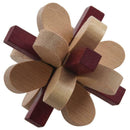 Wooden Double Color Plum Lock Lilac Locks Logic Puzzle Burr Puzzles Brain T Z2P5