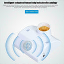 E27 Infrared Motion PIR Sensor Automatic Alarm LED Light Holder Lamp E4T8