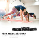 Yoga Resistance Band Indoor Elastic Band Fitness Training Equipment (Grey) A