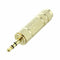 5PCS 6.5mm 1/4" Female F to 3.5mm 1/8 Male Plug Earphone Audio Adapter Conn G3H9