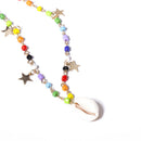 Boho Multicolor Beads Star Choker Shell Pendant Chain Necklace Women Jewelry BX