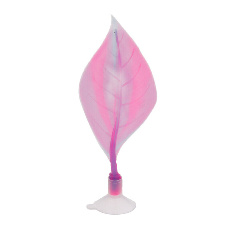 Simulation Water Leaves Plant Aquarium Fish Tank Landscape Decor Purple
