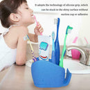Home Portable Toothpaste Storage Stand Bathroom Silicone Holder Toothbrush O2L4