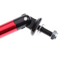 2Pcs Tone Aluminum Car Front Bumper Lip Splitter Tie Rod 20CM 7.9inch Red
