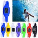 Fashion Unisex Silicone Digital Jelly Mens Womens Anion Sports Wrist Watch