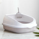 2Pcs Pet Toilet Bedpan Anti  Cats Litter Box Cat Dog Tray W/Scoop