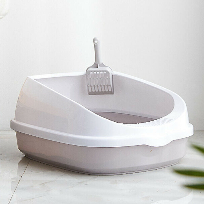 2Pcs Pet Toilet Bedpan Anti  Cats Litter Box Cat Dog Tray W/Scoop