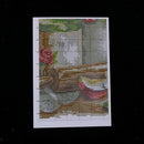 1 Set Stamped Cross Stitch Kits Material Package with Flower Pattern