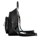 Fashion Women Black PU Leather Backpack Travel Rucksack Handbag Clutch Satche