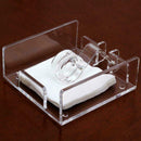1Pcs Square Clear Acrylic Napkin Holder Paper Serviette Dispenser Newest Useful