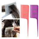 Plastic Sectioning Weave Highlight Foiling Hair Combs for Salon Dyeing