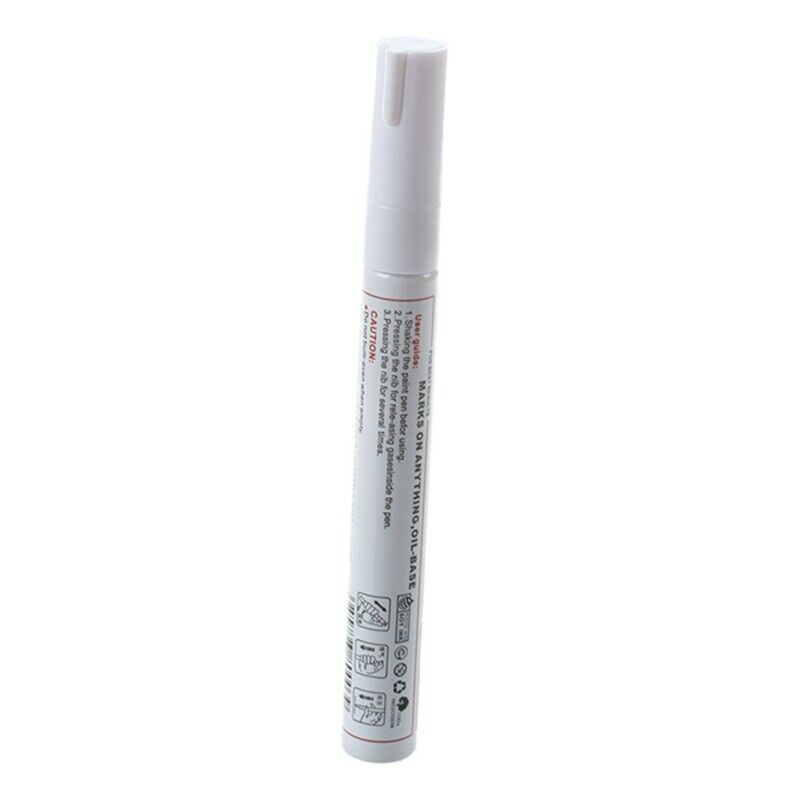 1 White Permanent Car Tyre Tire Metal Paint Pen Marker