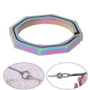 30mm Titanium TC4 Ti Key Chain Ring EDC Buckle Keychain Octagon Keyring