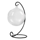 Hanging Clear Glass Ball Air Plant Terrarium With Metal Stand Globe Rack